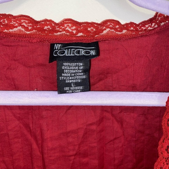 Red Button-Up - Picture 2 of 5